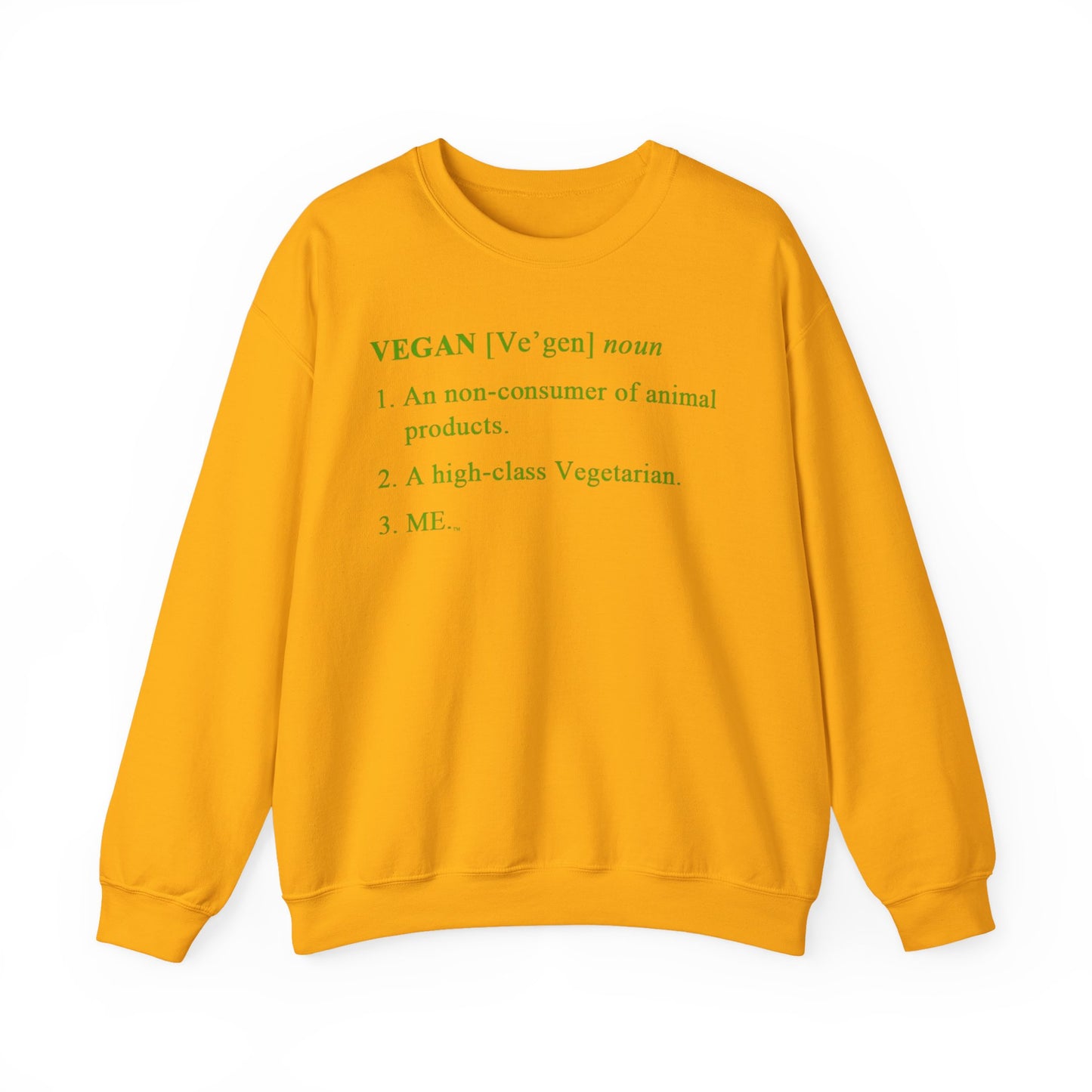 Vegan Definition Unisex Sweatshirt -  Funny & Bold Plant-Based Statement Pullover