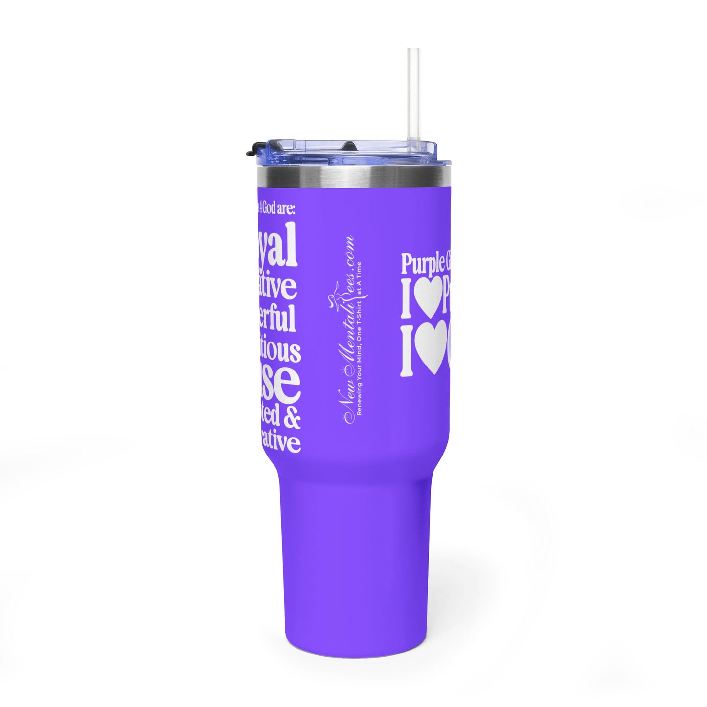 Purple Girls 4 God Colorful Tumbler - Faith Filled Women Who Love Purple