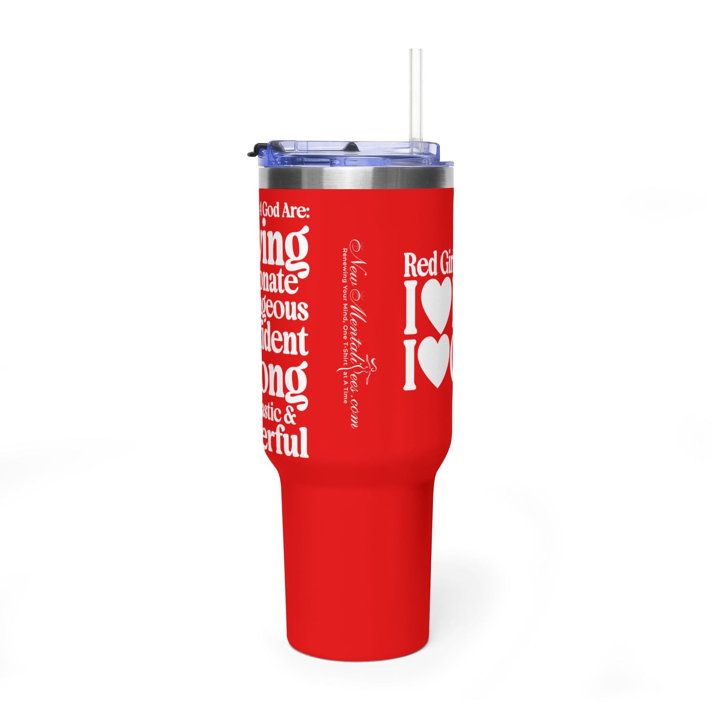 Red Girls 4 God Colorful Tumbler - Faith Filled Women Who Love Red
