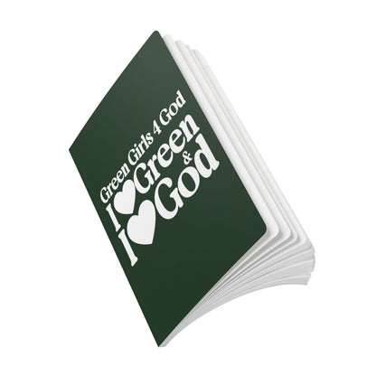 Green Girls 4 God Softcover Journal – Double-Sided Inspirational Faith Journal | 100 or 200 Pages | Notebook for Girls & Women Who Love God