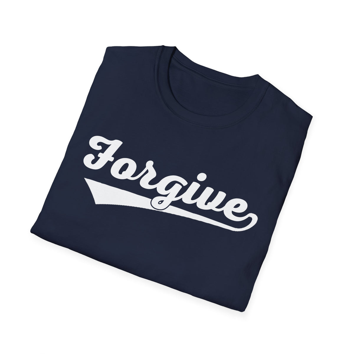 HomeRun Forgive Unisex T-Shirt | Baseball Script Tee | Inspirational Graphic Shirt | Positive Message Apparel | Motivational Unisex Shirt