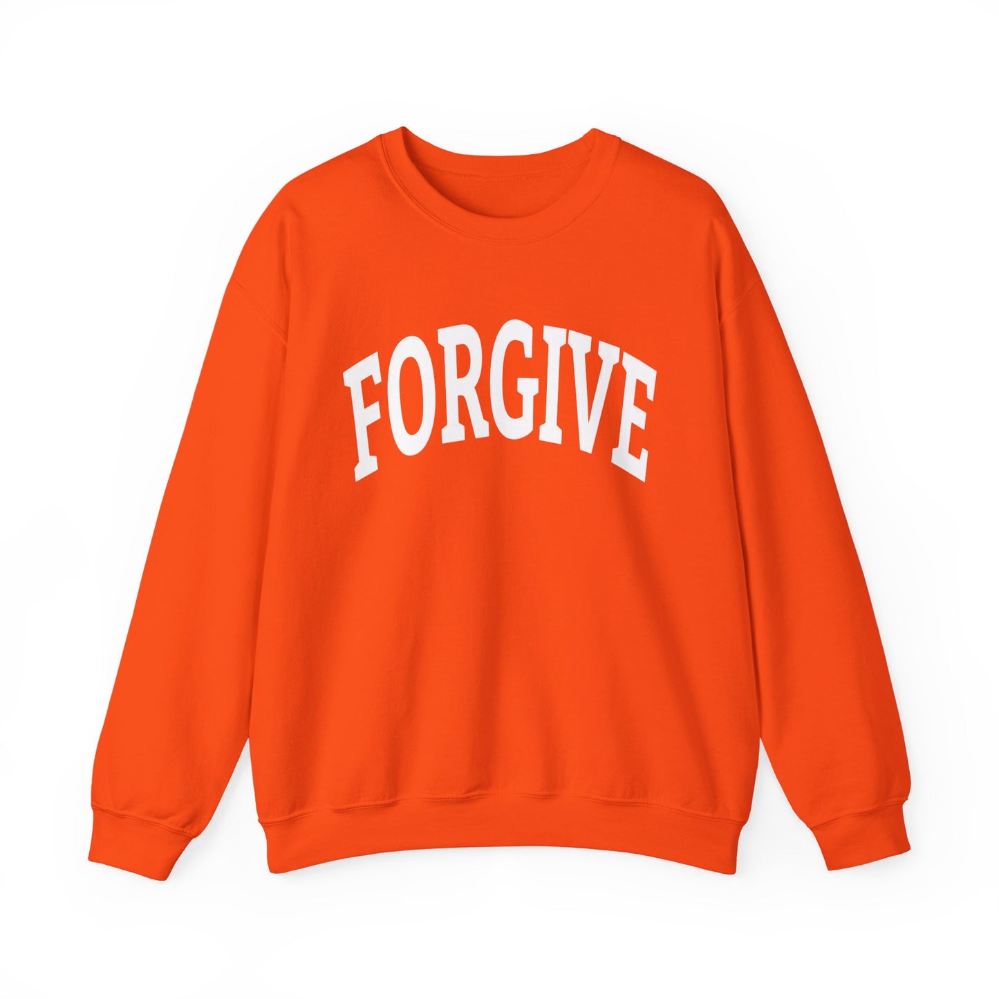FREELY FORGIVE Collegiate Style Sweathirt | Faith-Based Sweatshirt | Christian Streetwear | Inspirational Gift