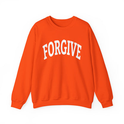 FREELY FORGIVE Collegiate Style Sweathirt | Faith-Based Sweatshirt | Christian Streetwear | Inspirational Gift