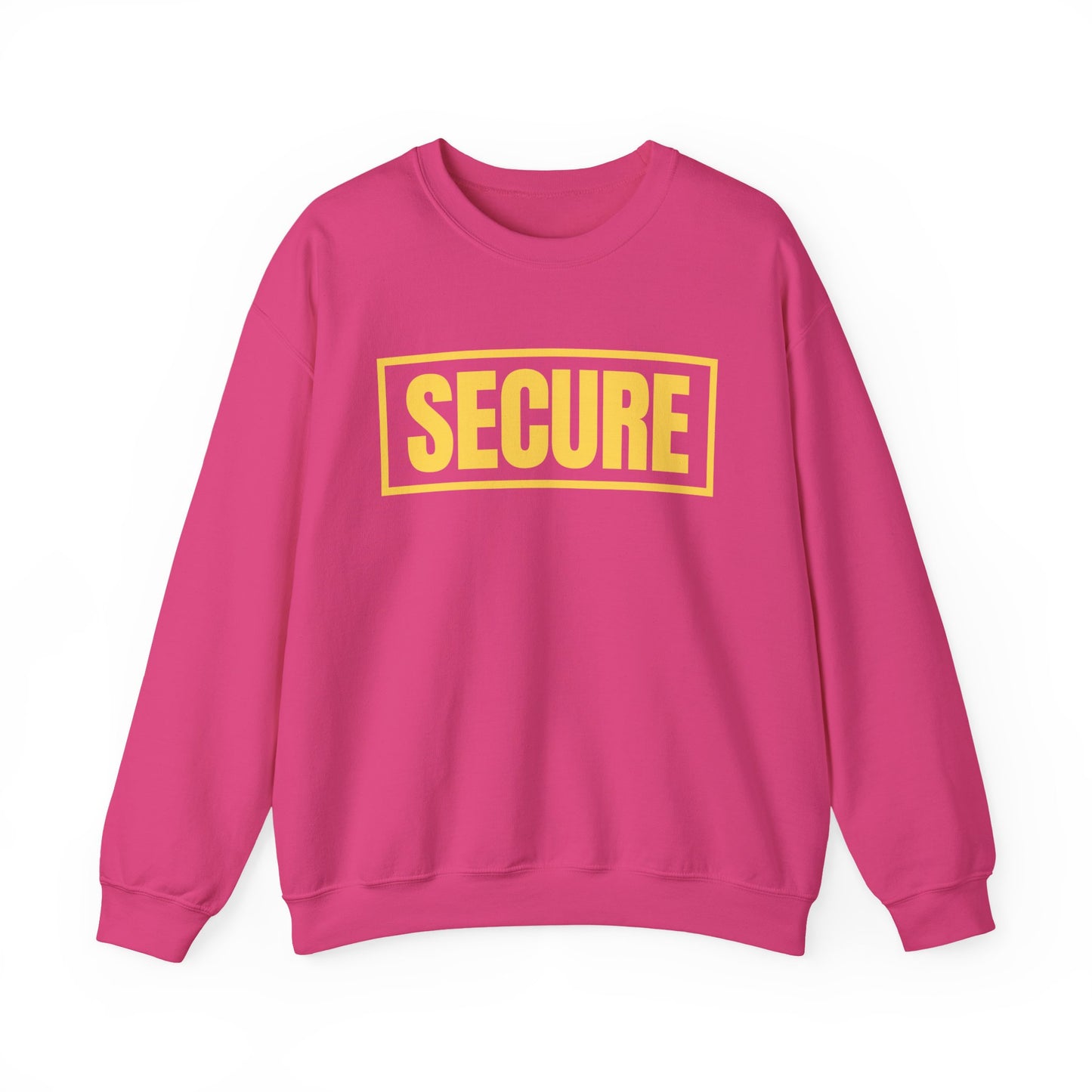 Secure Yellow Design Unisex Sweatshirt - Confidence You Can Feel & Faith You Can Wear