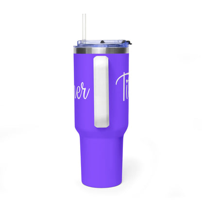 Tither Faith Statement 40 oz Tumbler – Heart Edition For Those Who Love Tithing