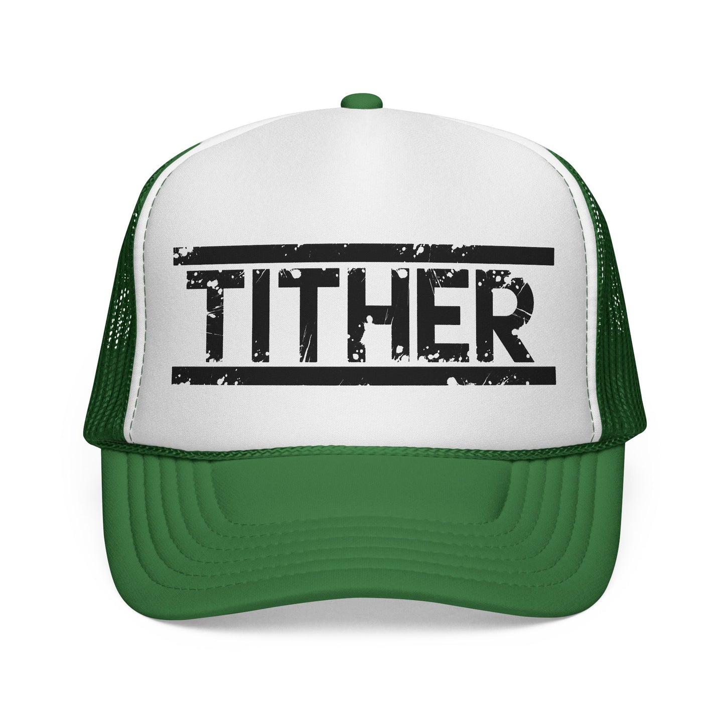 Tough Tither Trucker Hat | Faith-Based Christian Cap, Adjustable Unisex Tithing Hat, Church Wear, Gift for Believers