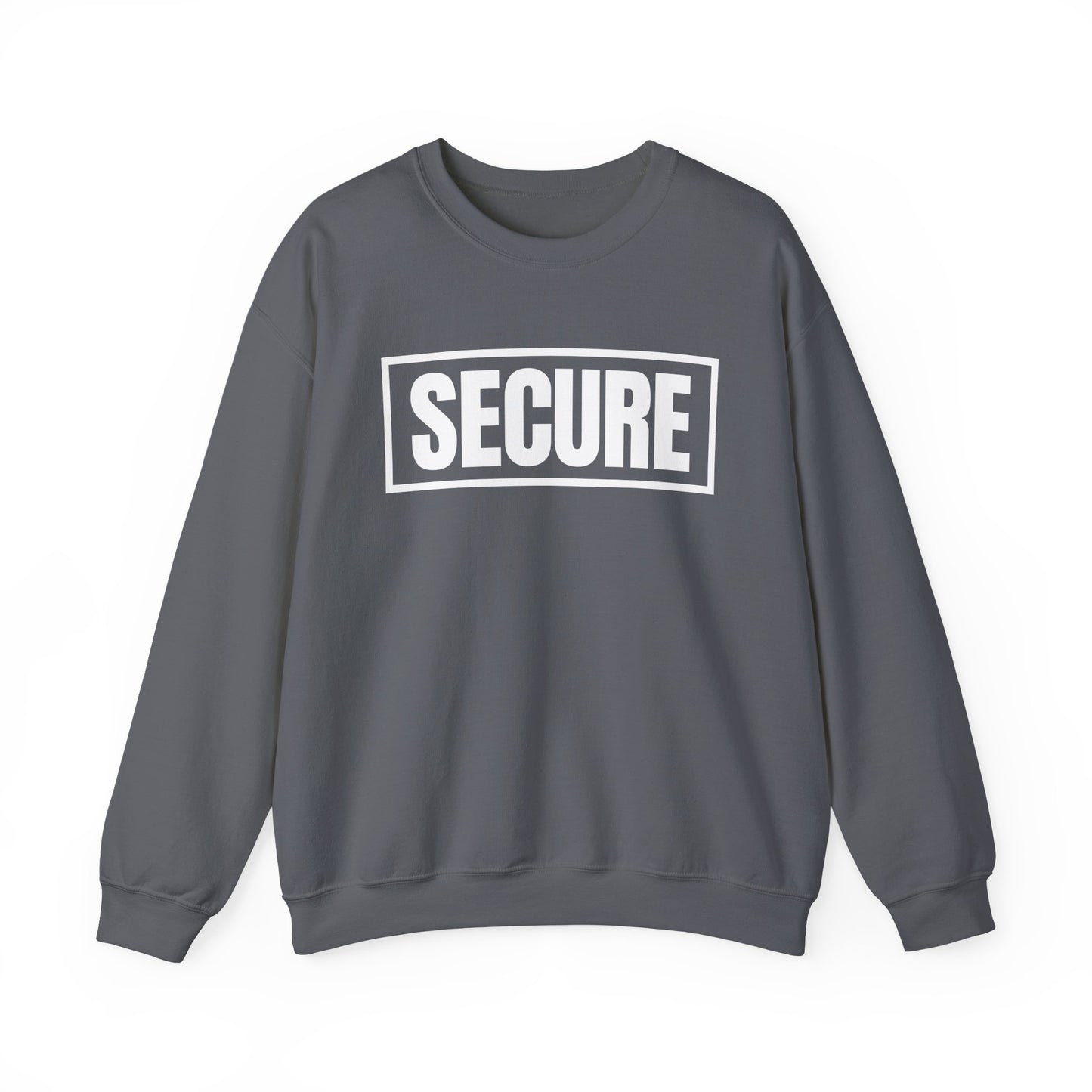 Secure White Design Unisex Sweatshirt - Confidence You Can Feel & Faith You Can Wear