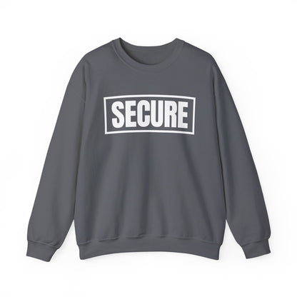 Secure White Design Unisex Sweatshirt - Confidence You Can Feel & Faith You Can Wear