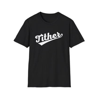 HomeRun Tither T-Shirt | Baseball Script Tee | Inspirational Giving Shirt | Positive Lifestyle Apparel | Motivational Graphic Tee