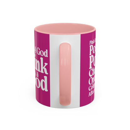 Pink Girls 4 God Mug  - Color Collection