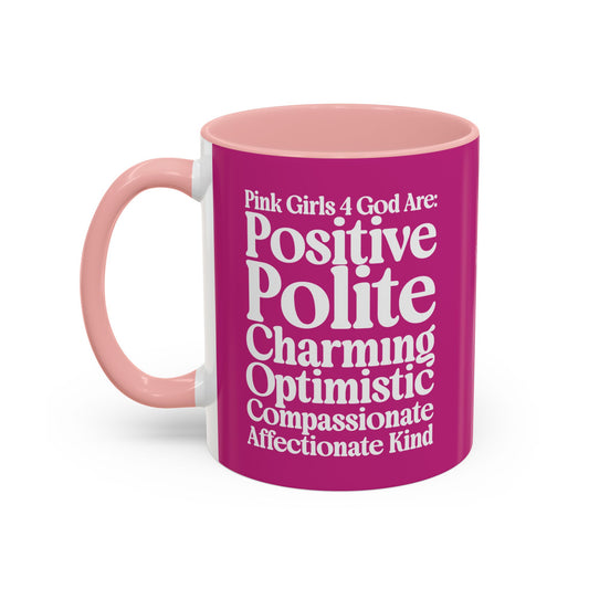 Pink Girls 4 God Mug  - Color Collection