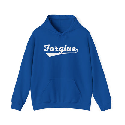 HomeRun Forgive Hoodie | Baseball Script Hoodie | Inspirational Graphic Hoodie | Positive Message Pullover | Motivational Unisex Hoodie