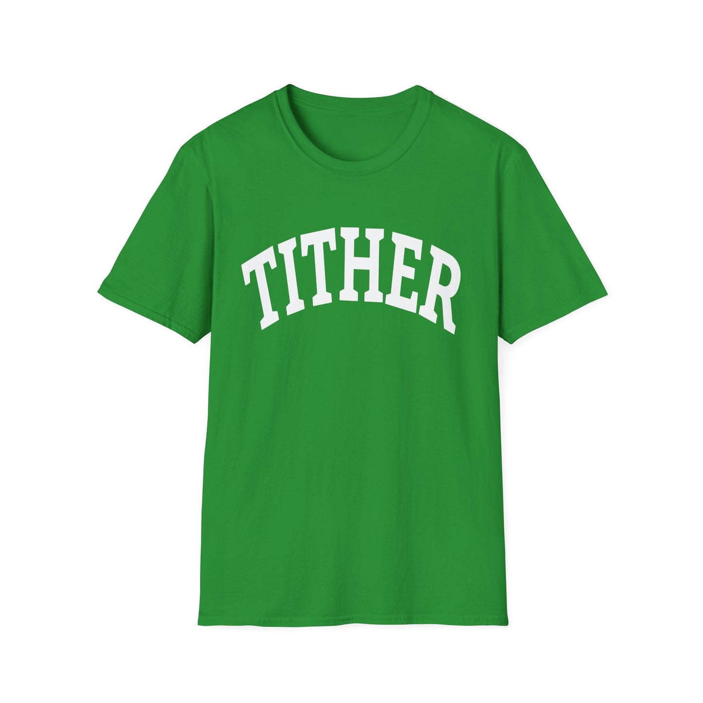 Committed Tither Collegiate T-Shirt | Faith-Based Tee | Tithing Lifestyle| Faith & Abundance Statement T-Shirt  | Financial Freedom Shirt