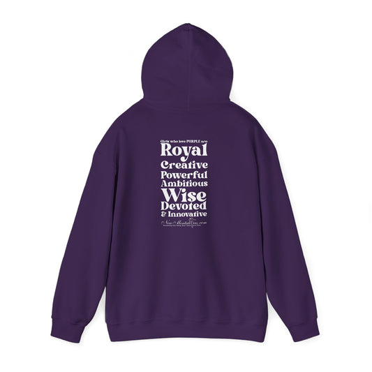 Purple Girl 4 Life Hoodie - Cute Ladies Purple Graphic Hoodie, Inspirational Hoodie, Positive Affirmation Unisex Hoodie, Purple Fashion