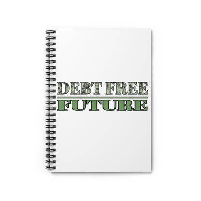 Mo' Money Debt Free Spiral Notebook – Financial Freedom Journal | 118 Ruled Pages | Inspirational Money Mindset Notebook