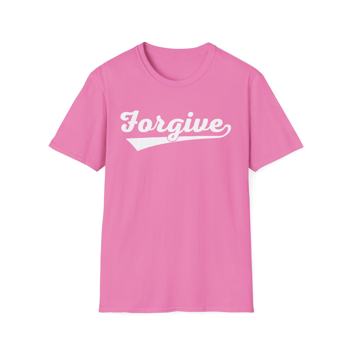 HomeRun Forgive Unisex T-Shirt | Baseball Script Tee | Inspirational Graphic Shirt | Positive Message Apparel | Motivational Unisex Shirt