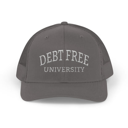 Debt Free University Embroidered Cap – Unisex Financial Freedom Hat