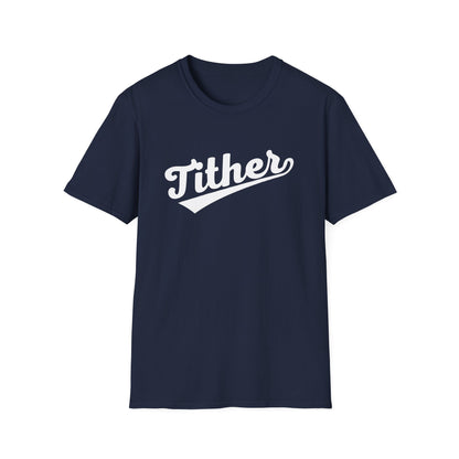 HomeRun Tither T-Shirt | Baseball Script Tee | Inspirational Giving Shirt | Positive Lifestyle Apparel | Motivational Graphic Tee