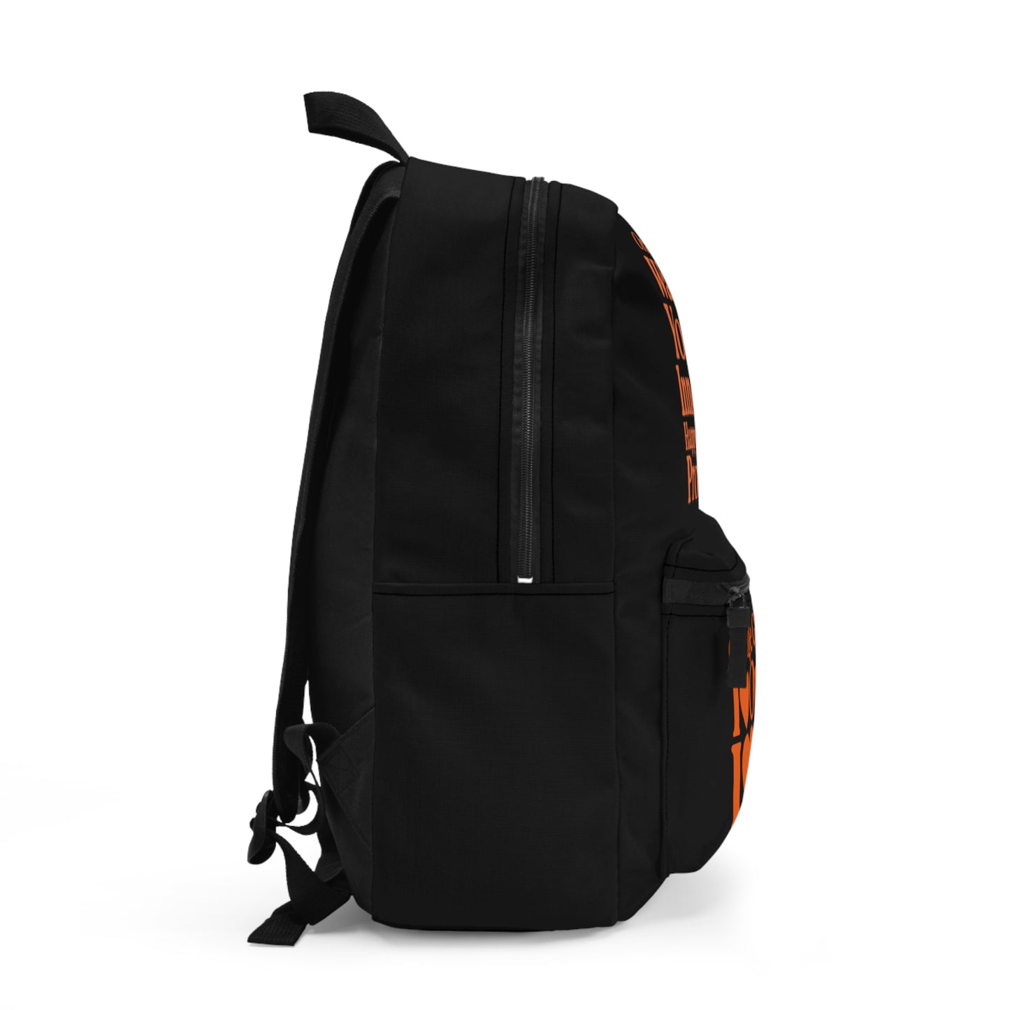 Orange Girls 4 God Black Contrast Backpack – Inspirational Christian Girls School Backpack | Faith-Based Bookbag | Lightweight Travel & School Bag