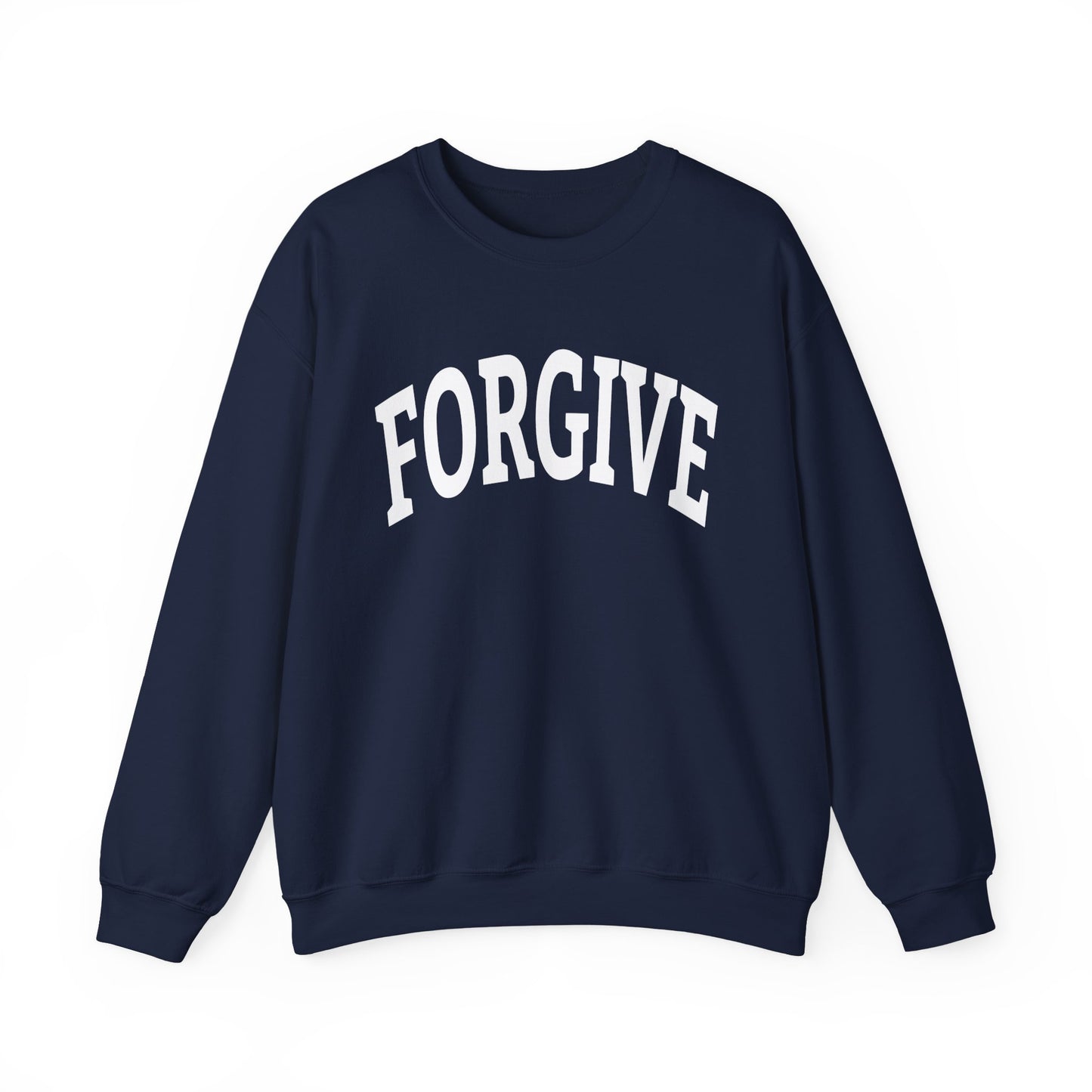 FREELY FORGIVE Collegiate Style Sweathirt | Faith-Based Sweatshirt | Christian Streetwear | Inspirational Gift