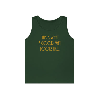 This Is What a Good Man Looks Like Teen Boys Unisex Tank Top – Inspirational Sleeveless Shirt | Positive Message Tank | Future Leader Apparel