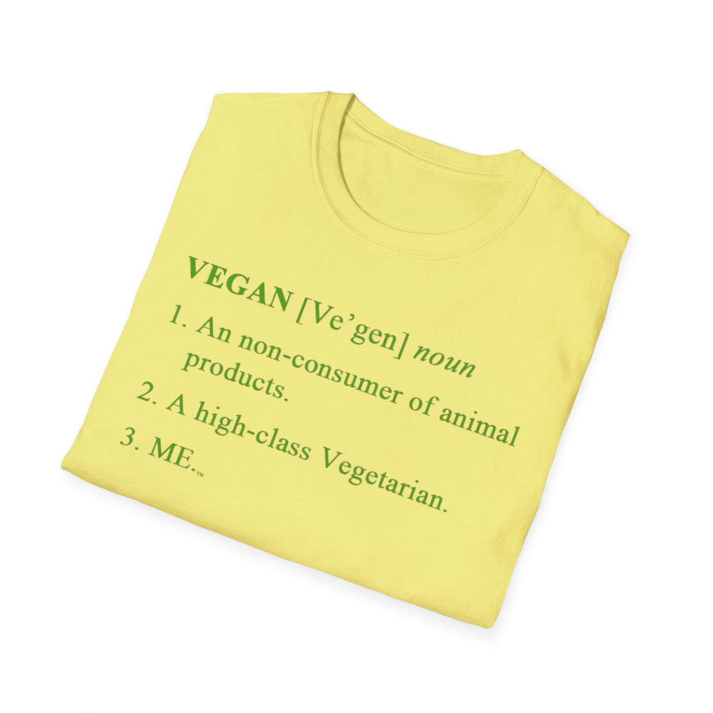 Vegan Definition Unisex T-Shirt - Funny & Bold Plant-Based Statement Tee
