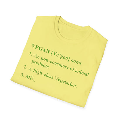 Vegan Definition Unisex T-Shirt - Funny & Bold Plant-Based Statement Tee