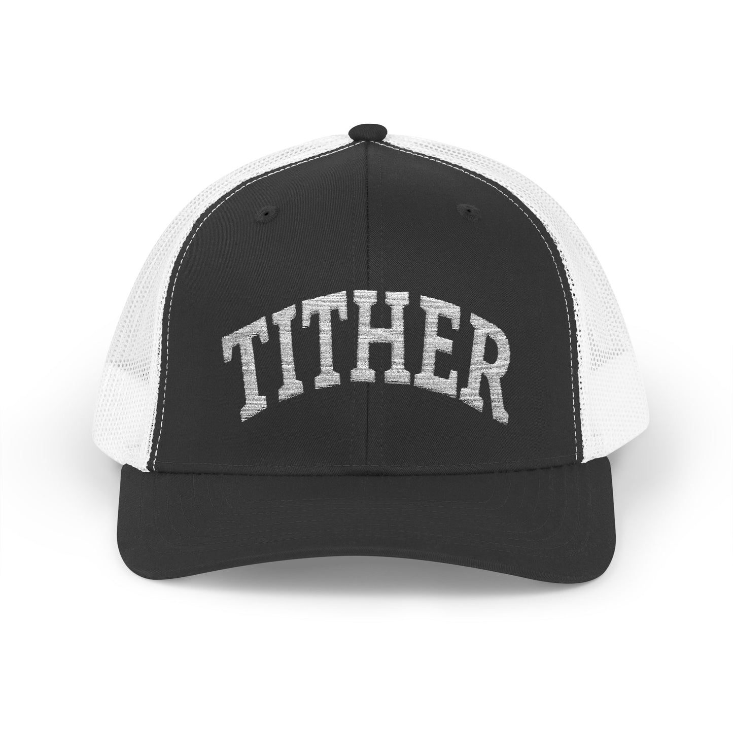 Tither Collegiate Cap | Embroidered Christian Baseball Hat, Unisex Adjustable Faith-Based Cap, Tithing Lifestyle Hat, Church Wear