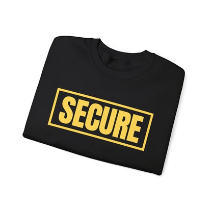 Secure Yellow Design Unisex Sweatshirt - Confidence You Can Feel & Faith You Can Wear