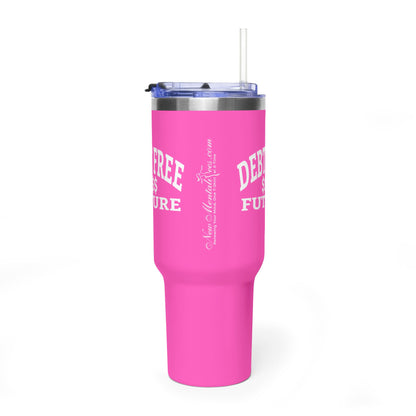 My Bold Bright Debt Free Future 40 oz Tumbler – Financial Freedom Affirmation Travel Cup