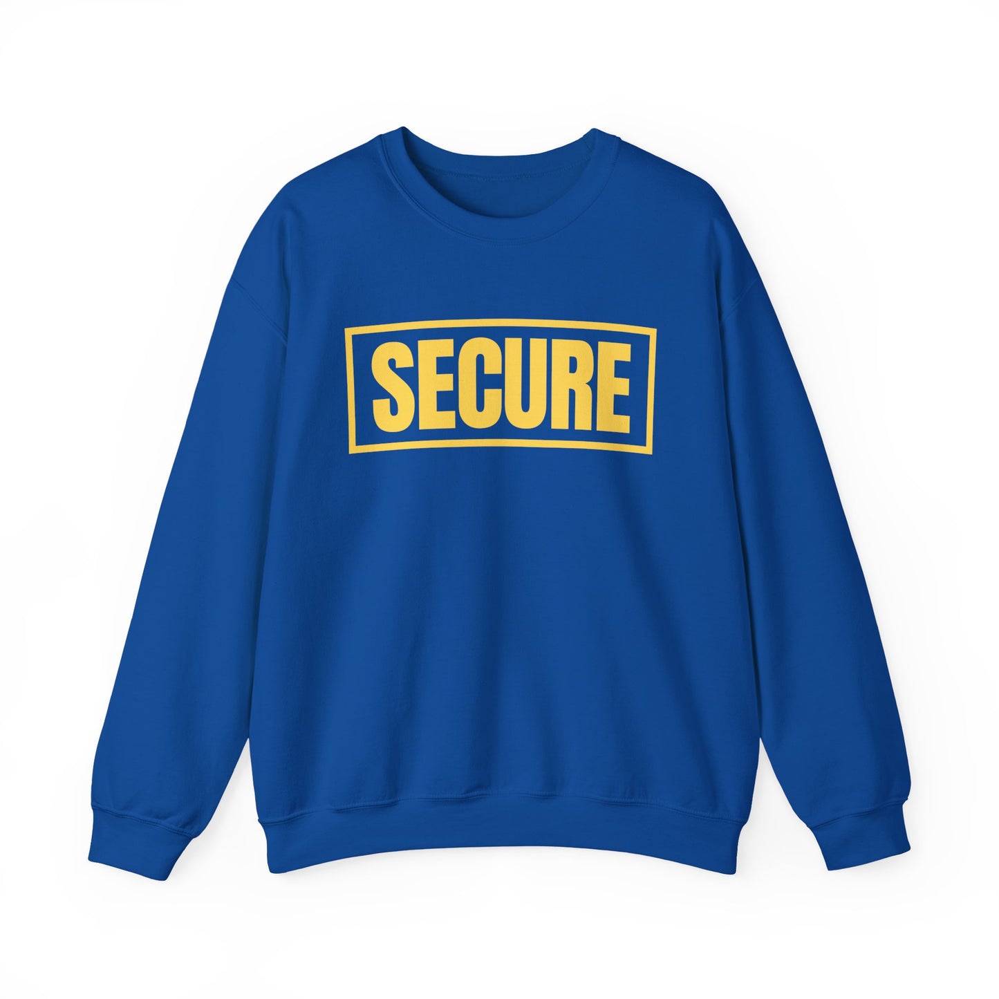 Secure Yellow Design Unisex Sweatshirt - Confidence You Can Feel & Faith You Can Wear