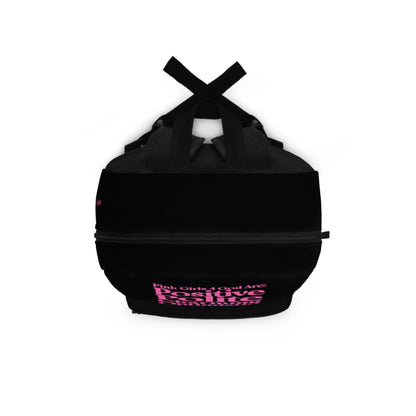 Pink Girls 4 God Black Contrast Backpack – Inspirational Christian Girls School Backpack | Faith-Based Bookbag | Lightweight Travel & School Bag