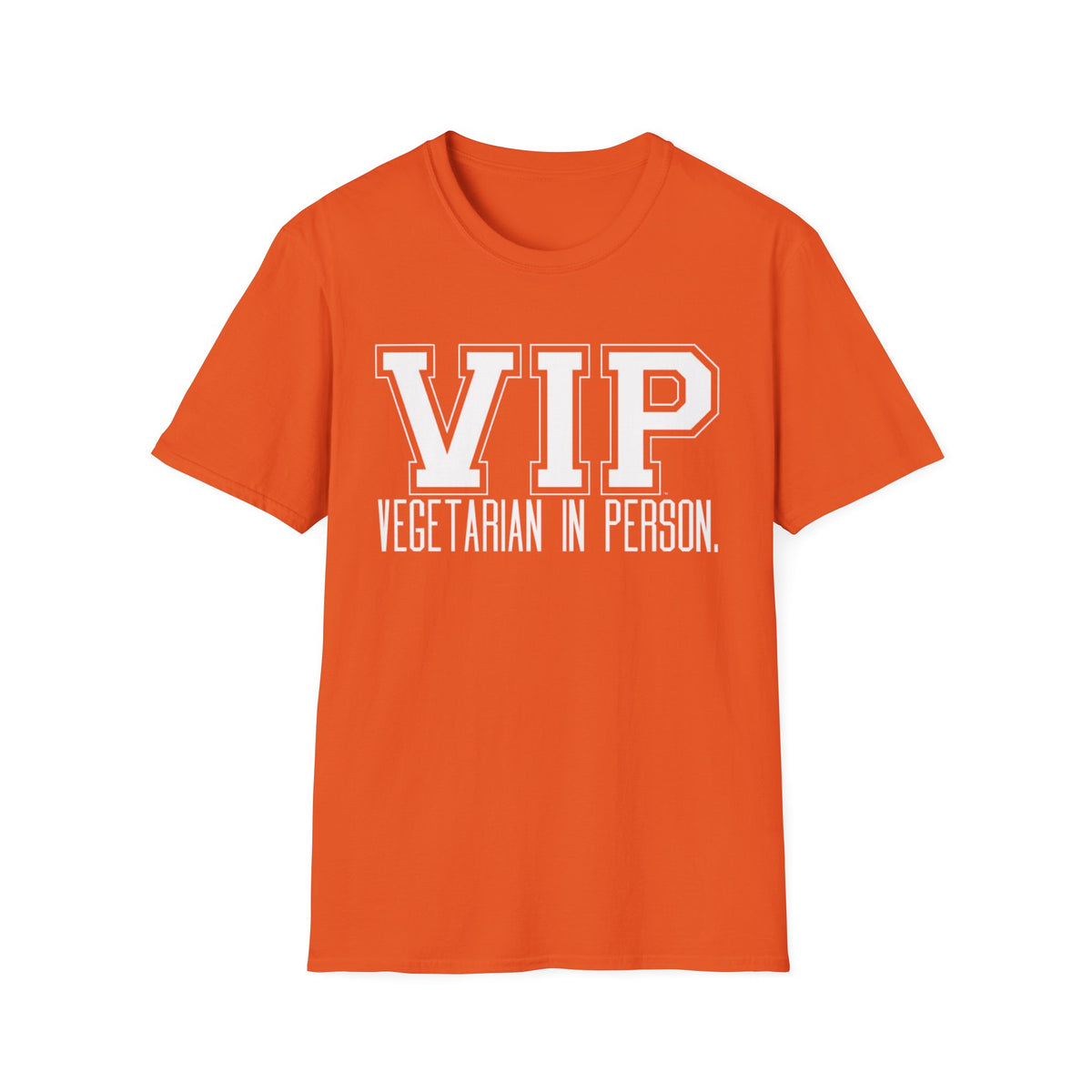 VIP Vegetarian Unisex T-shirt, Vegetarian In Person Statement Conversation Starter Tee