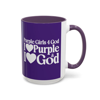 Purple Girls 4 God Mug - Color Collection