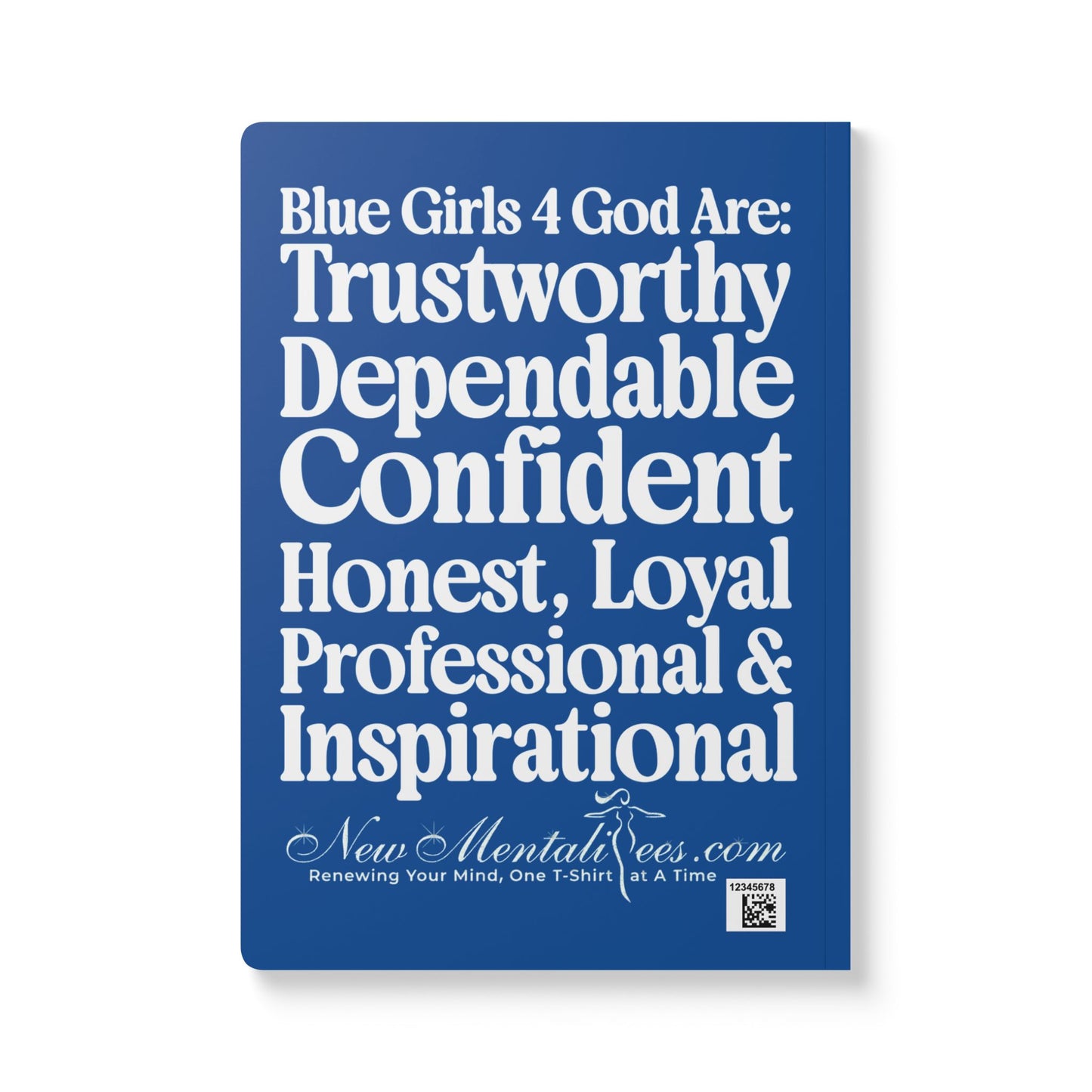 Blue Girls 4 God Softcover Journal – Double-Sided Inspirational Faith Journal | 100 or 200 Pages | Notebook for Girls & Women Who Love God