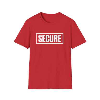 Secure White Design Unisex T-Shirt - Confidence You Can Feel & Faith You Can Wear