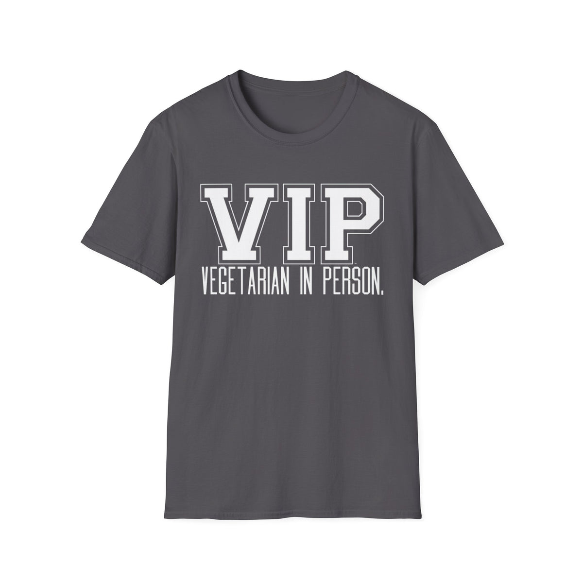 VIP Vegetarian Unisex T-shirt, Vegetarian In Person Statement Conversation Starter Tee