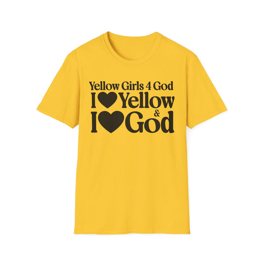 Yellow Girls 4 God Adult T-shirt - You Are Cheerful, Successful, Inventive, Communicators, Adventurous, Intelligent, and Resilient!