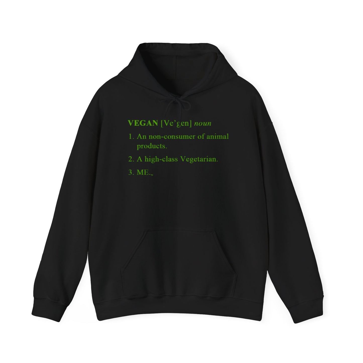 Vegan Definition Unisex Hoodie -  Funny & Bold Plant-Based Statement Apparel