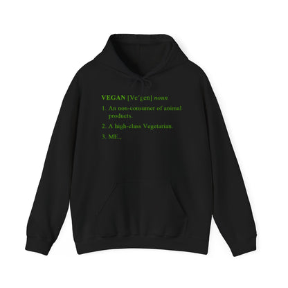 Vegan Definition Unisex Hoodie -  Funny & Bold Plant-Based Statement Apparel
