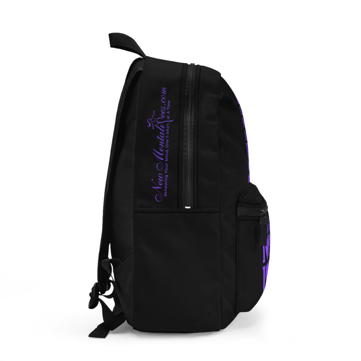 Purple Girls 4 God Black Contrast Backpack – Inspirational Christian Girls School Backpack | Faith-Based Bookbag | Lightweight Travel & School Bag