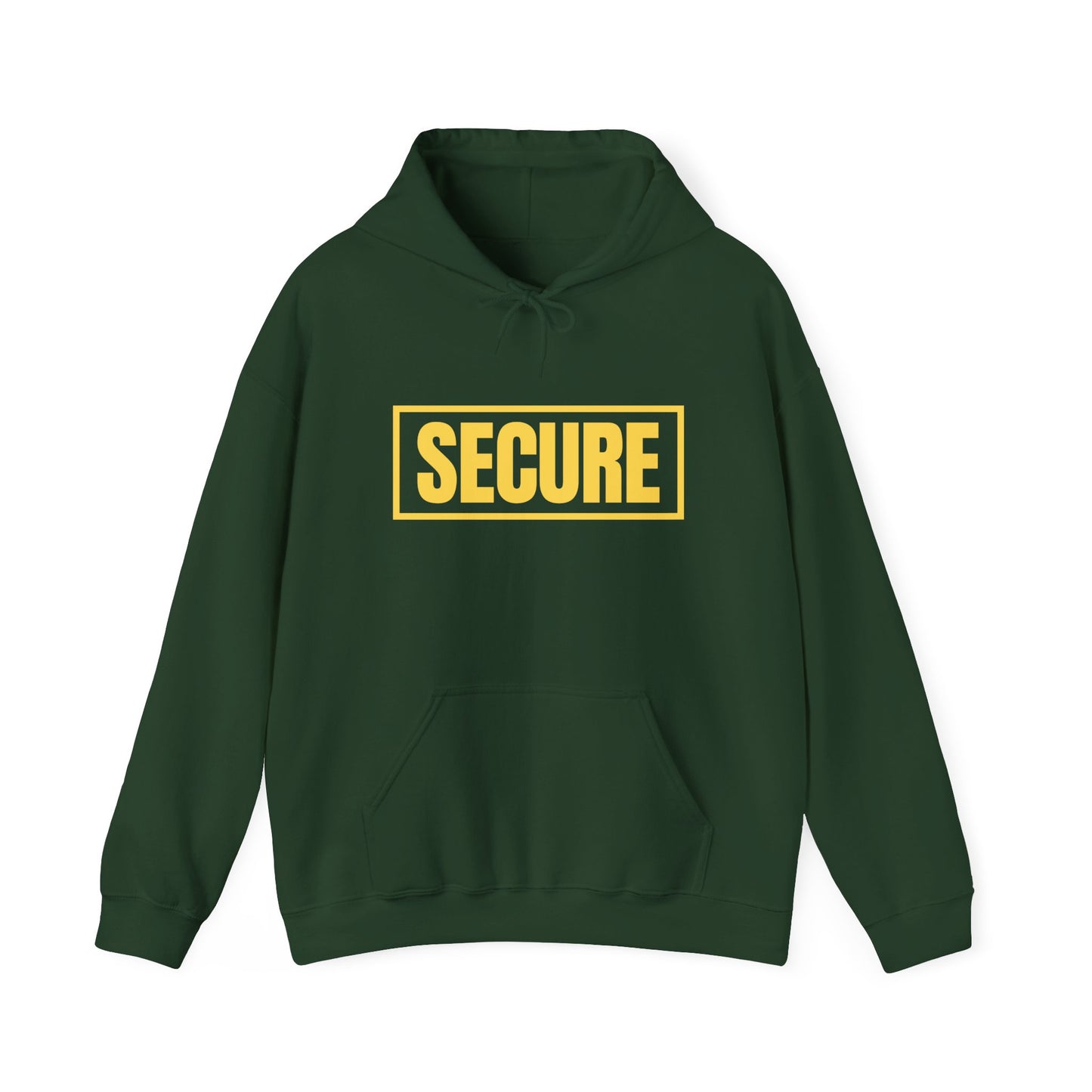 Secure Yellow Design Unisex Hoodie - Confidence You Can Feel & Faith You Can Wear