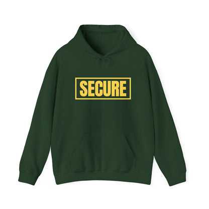 Secure Yellow Design Unisex Hoodie - Confidence You Can Feel & Faith You Can Wear