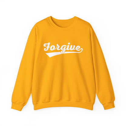HomeRun Forgive Sweatshirt | Baseball Script Crewneck | Inspirational Graphic Sweatshirt | Motivational Unisex Sweatshirt