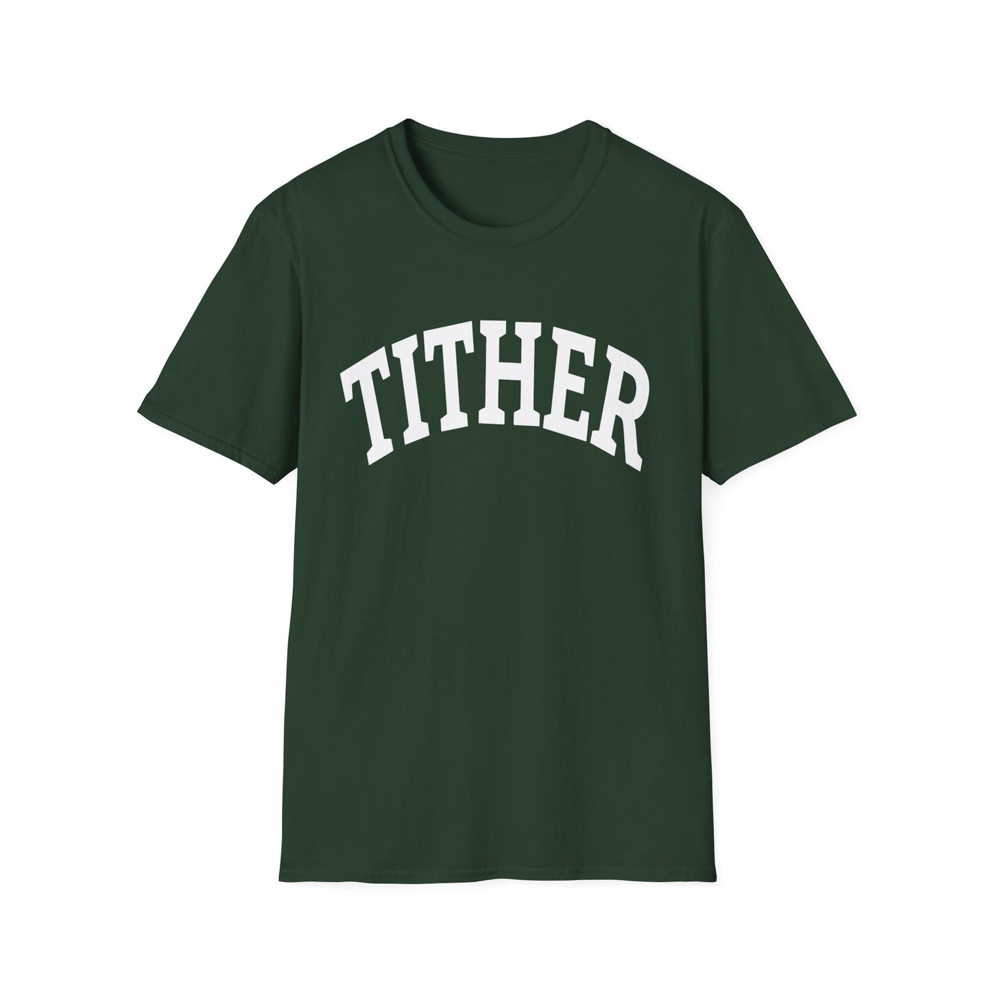 Committed Tither Collegiate T-Shirt | Faith-Based Tee | Tithing Lifestyle| Faith & Abundance Statement T-Shirt  | Financial Freedom Shirt