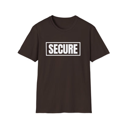 Secure White Design Unisex T-Shirt - Confidence You Can Feel & Faith You Can Wear