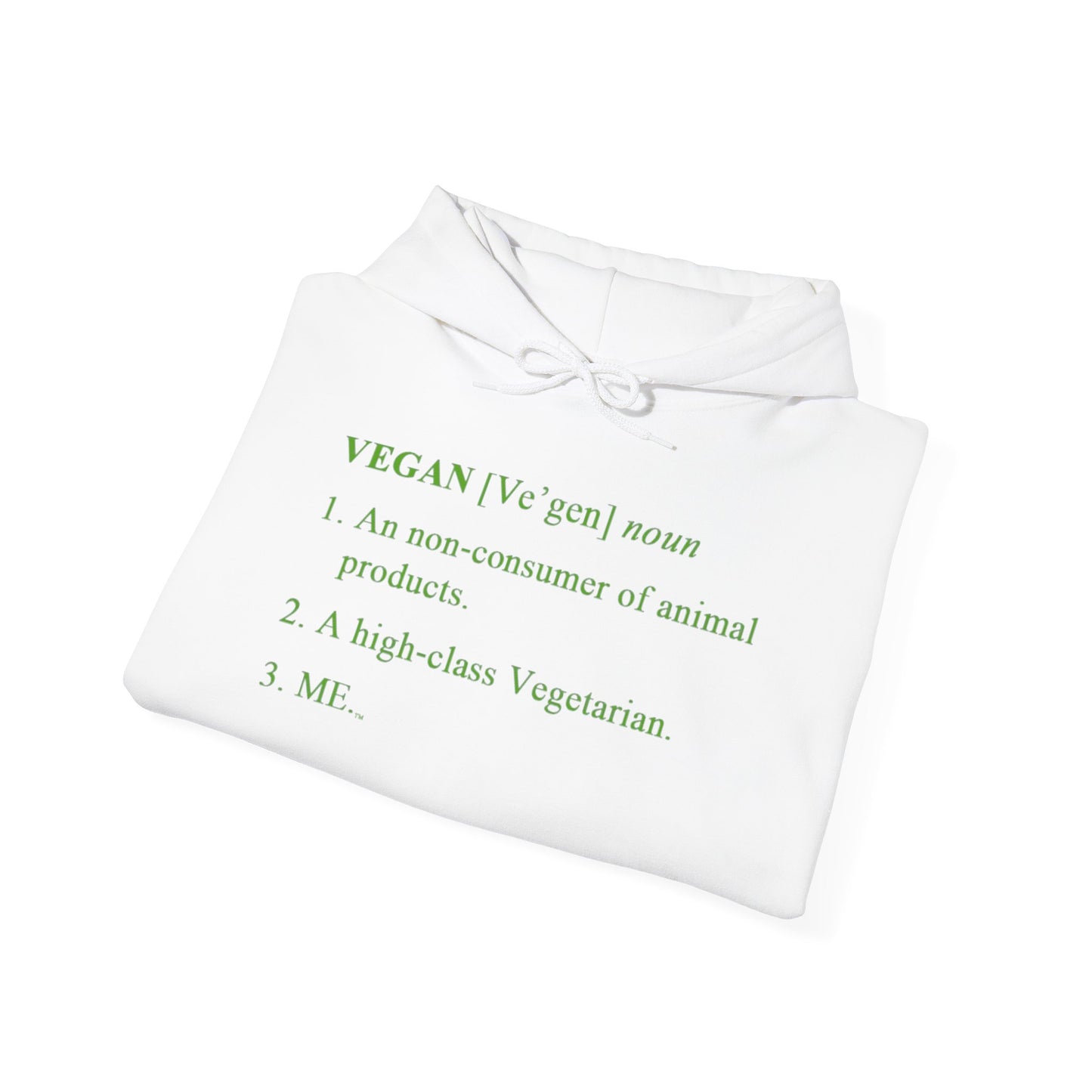 Vegan Definition Unisex Hoodie -  Funny & Bold Plant-Based Statement Apparel