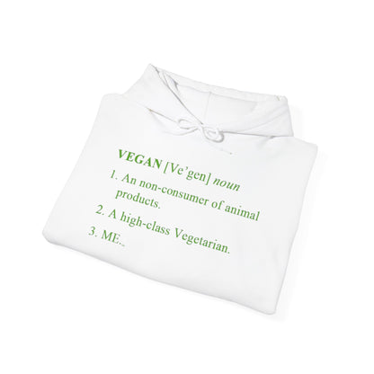 Vegan Definition Unisex Hoodie -  Funny & Bold Plant-Based Statement Apparel
