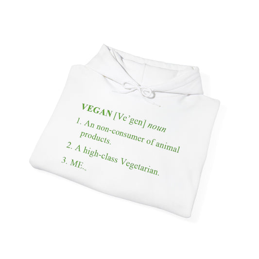 Vegan Definition Unisex Hoodie -  Funny & Bold Plant-Based Statement Apparel