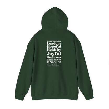Green Girl 4 Life Hoodie - Cute Ladies Green Graphic Hoodie, Positive Affirmation Hoodie, Inspirational Unisex Hoodie, Green Fashion